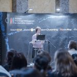 Farkasné Dr Gönczi Rita elődást tart a MuzeumDigit konferencián 2019. november 27-én